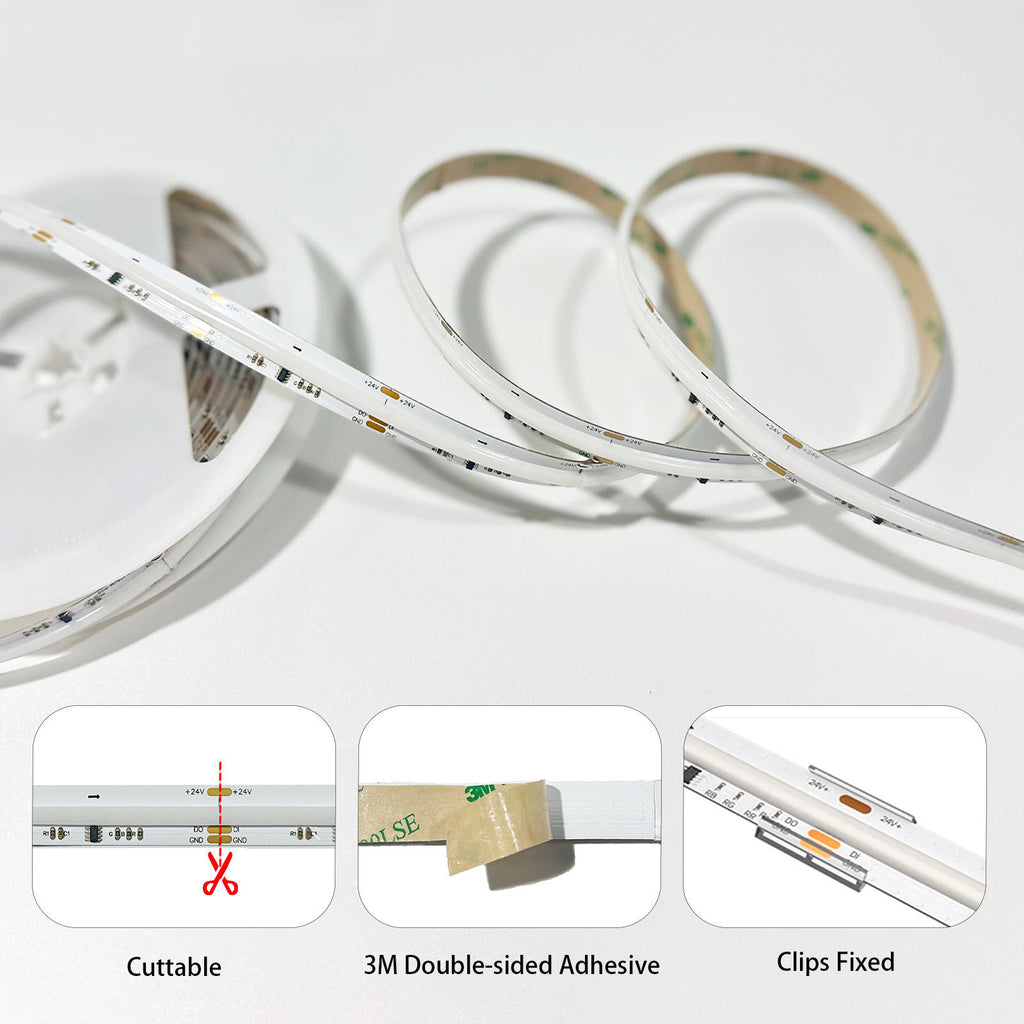 15 Feet Smart RGB LED Strip Lights – Color Changing, App Control, Music Sync, Waterproof Options